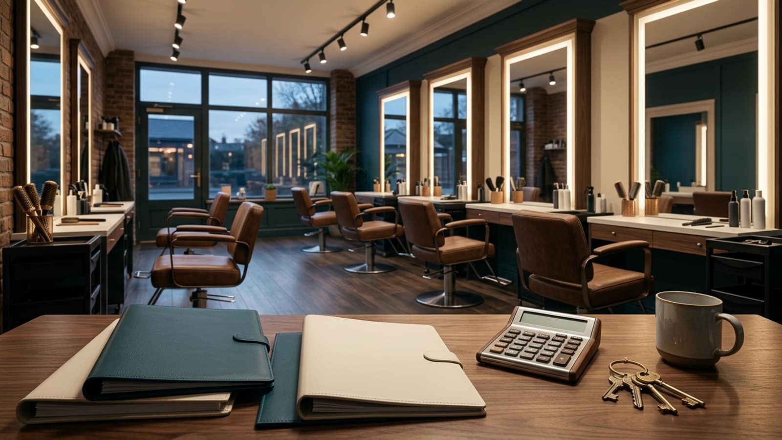 Hair salon planning scene for Hair Salon Business Loans: Compare the Main Paths